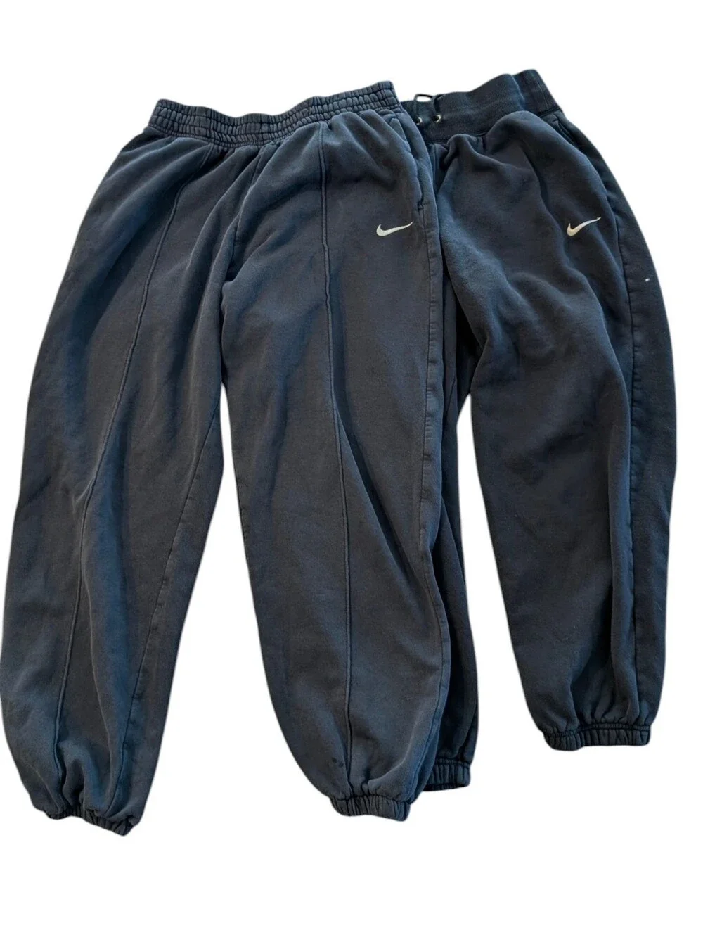Nike Fleece Sweatpants Bundle Size M Phoenix Oversized High Waist Pin Tuck Black